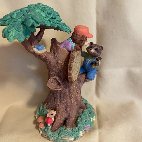 Animals in Tree Tender Touches LARGE figurine - Picture 2 of 4